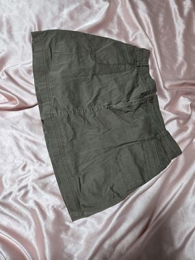 Brown Casual Mini Skort